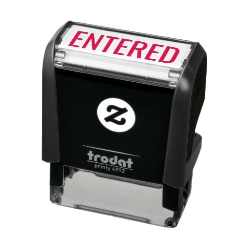 ENTERED Business Self_inking Stamp