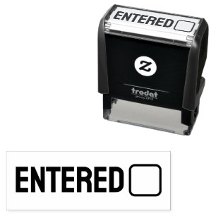 Entered Document Processing Self-Inking Stamp