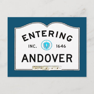 Entering Andover Postcard