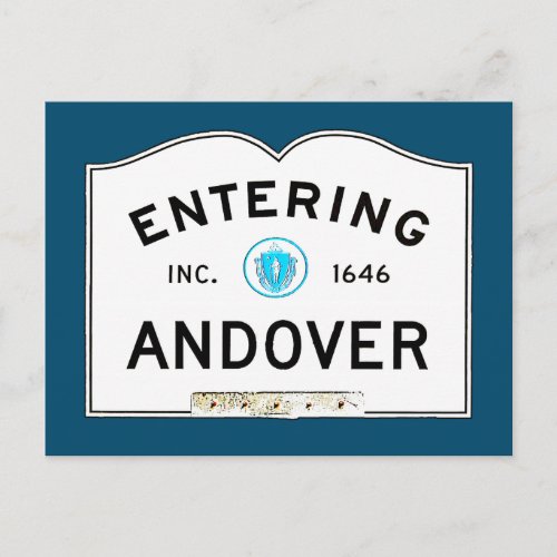 Entering Andover Postcard