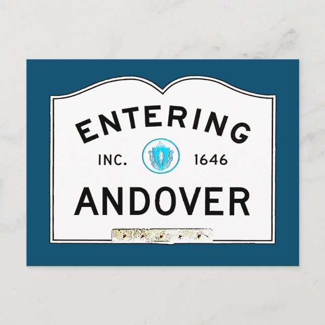 Entering Andover Postcard (Front)