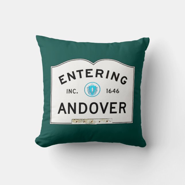 Entering Andover Throw Pillow (Front)
