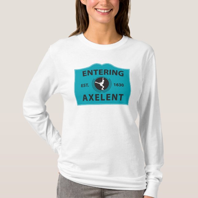 Entering Axelent Ice Skating T-Shirt (Front)