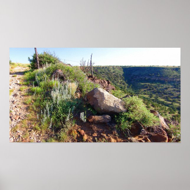 Entering Black Mesa Plateau (Color Saturated) Poster (Front)