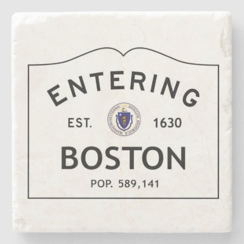 Entering Boston Marble Coaster