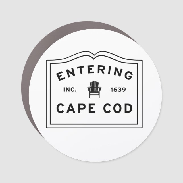Entering Cape Cod Car Magnet (Front)
