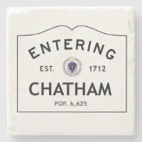 Entering Chatham Marble Coaster Stone Coaster | Zazzle