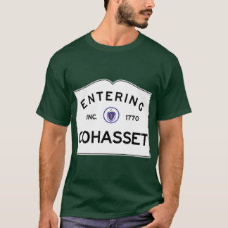 Entering Cohasset Massachusetts Commonwealth of Ma T-Shirt