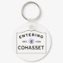 Entering COHASSET MASSACHUSETTS Street Sign Keychain
