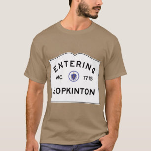 Entering Hopkinton Massachusetts Commonwealth of M T-Shirt