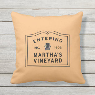 Entering Martha's Vineyard Massachusetts Outdoor Pillow