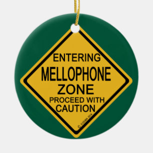 Entering Mellophone Zone Ceramic Ornament