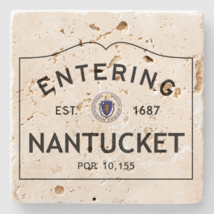 Entering Nantucket Stone Coaster