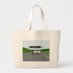 Entering New Jersey Increase Your Medication Large Tote Bag