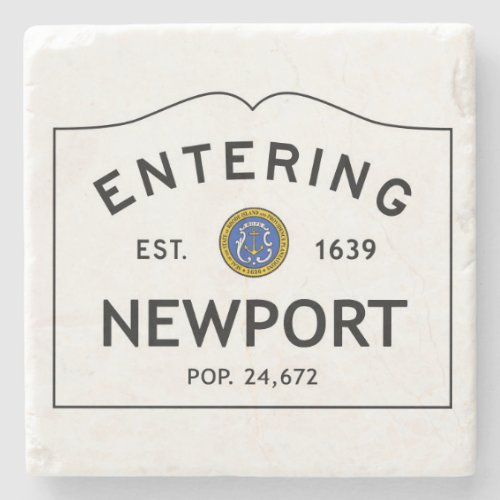 Entering Newport Marble Coaster Stone Coaster