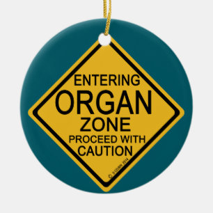 Entering Organ Zone Ceramic Ornament