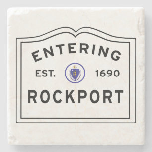 Entering Rockport Massachusetts Stone Coaster