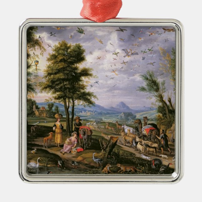 Entering the Ark Metal Ornament (Front)