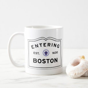 Entering the City of Boston Mass Coffee Mug