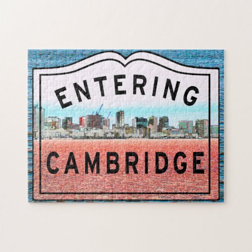 Entering the City of Cambridge Jigsaw Puzzle