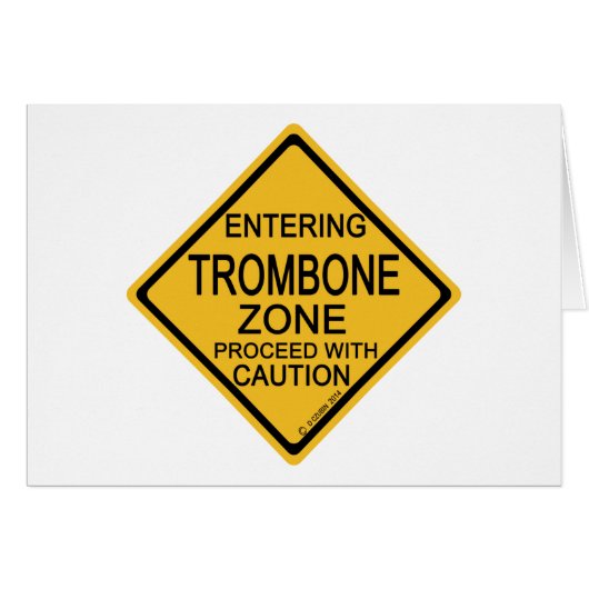 Entering Trombone Zone Cards (Front Horizontal)