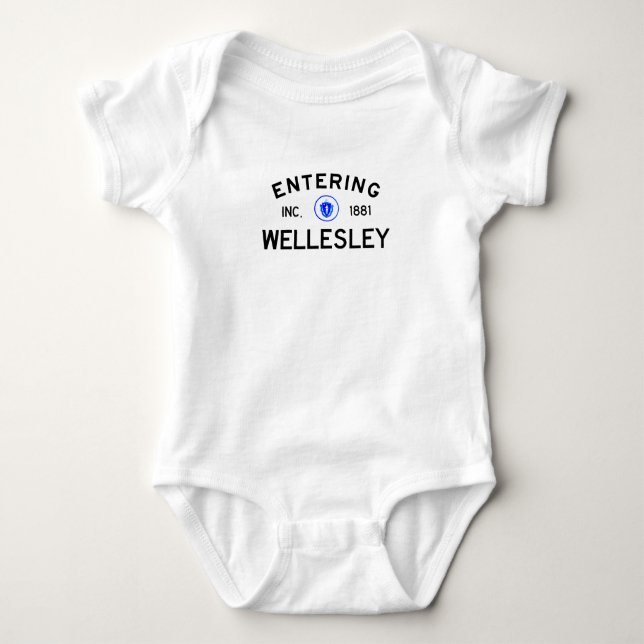 Entering Wellesley Baby Bodysuit (Front)