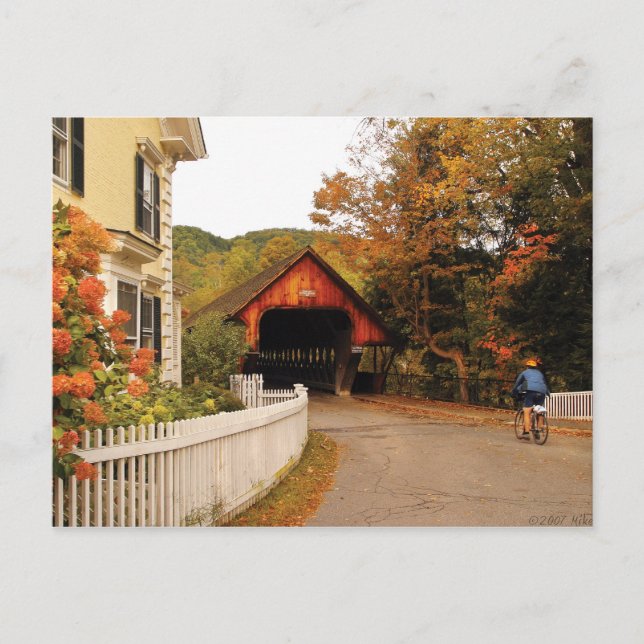 Entering Woodstock Postcard (Front)