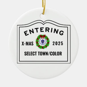 Entering YOURTOWN Ornament