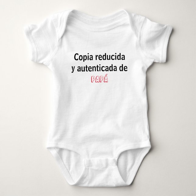 Enterizo copia reducida baby bodysuit (Front)