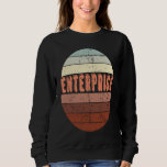 Enterprise Alabama  Waikiki Beach Sunset 4 Distres Sweatshirt