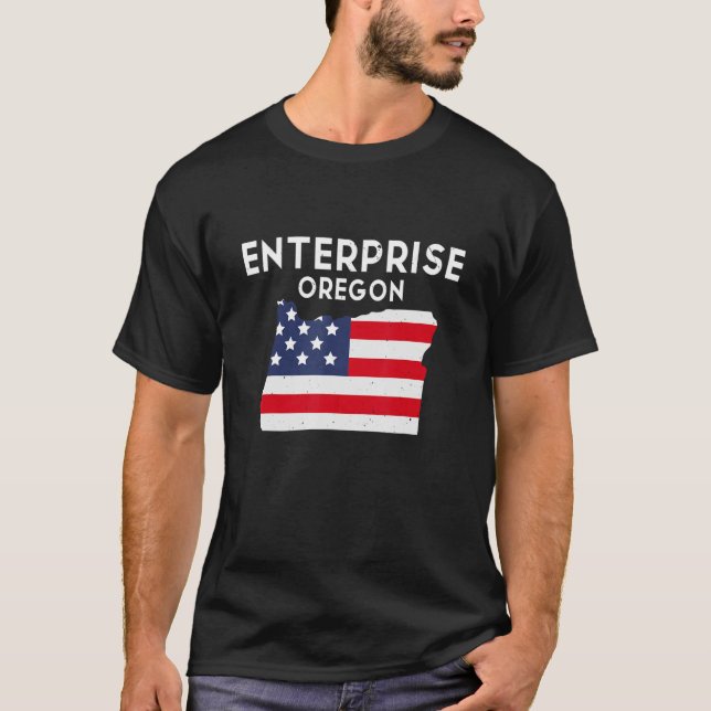 Enterprise Oregon USA State America Travel Oregoni T-Shirt (Front)