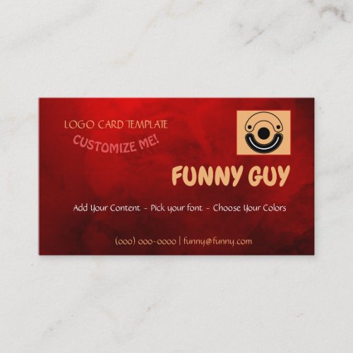 Entertainer Comedy Business Card