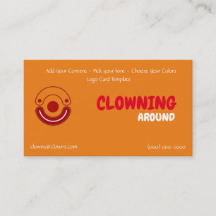 Entertainer Comedy Logo Business Card