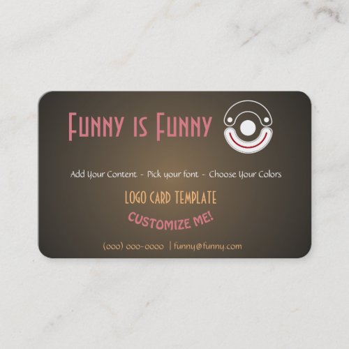 Entertainer Comedy Logo Business Card