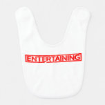 Entertaining Stamp Baby Bib