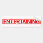 Entertaining Stamp Bumper Sticker