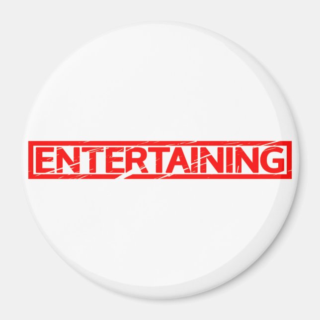 Entertaining Stamp Magnet (Front)