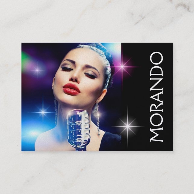 Entertainment Artist / Agent / Voice Lessons - SRF Business Card (Front)