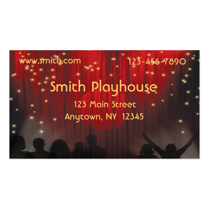 Entertainment Business Card Zazzle