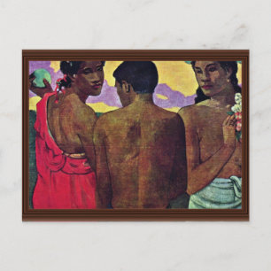 Entertainment In Tahiti By Gauguin Paul Postcard