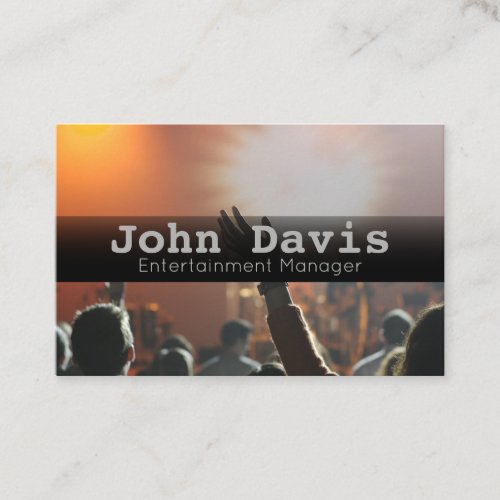 Entertainment Manager business card