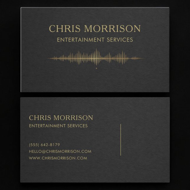 Entertainment Services Music Business Card (Creator Uploaded)