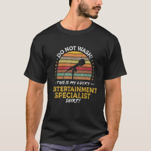 Entertainment Specialist Job Title  Quote Retro Gr T-Shirt
