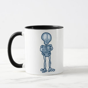 Enthralled Ethan Literary Skeleton with Book Mug
