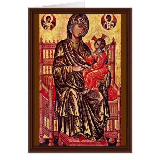 Enthroned Madonna By Italo-Byzantinischer Maler De (Front)