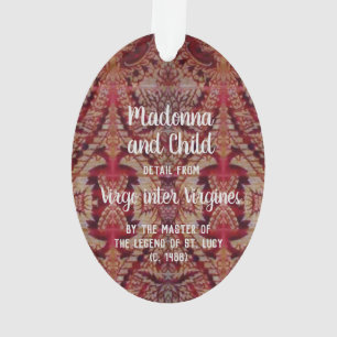 Enthroned Madonna & Child (detail; M 070) Acrylic Ornament