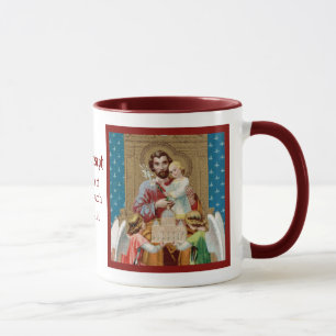 Enthroned St. Joseph Receiving Vatican Maquette Mug