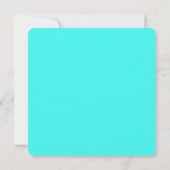 Enthusiastic Aqua Blue Turquoise Color (Back)