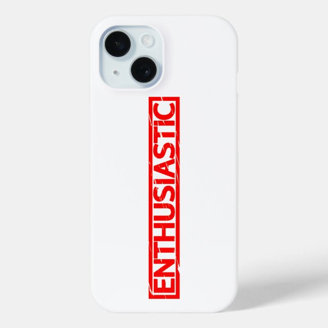 Enthusiastic Stamp Case-Mate iPhone Case (Back)