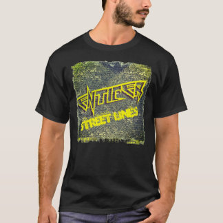 ENTICER STREET LINES SHIRT-BLACK T-Shirt